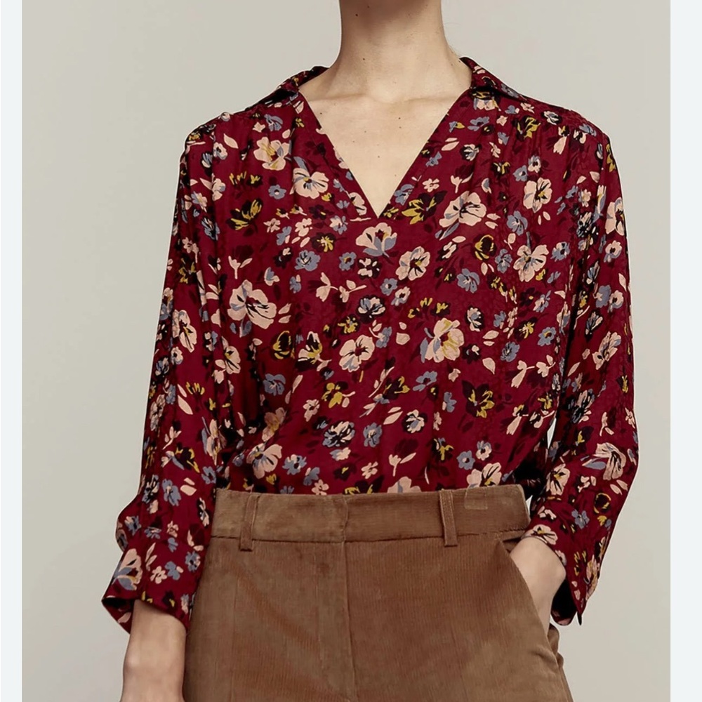 Gerard Darel Flower Blouse size FR 36